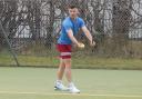 Cameron White, pictured, and Bobby Kerr won in straight sets against their Cambuslang opponents (Photo: Bobby Kerr)