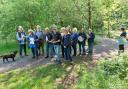 The group enjoyed the historical guided walk