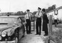 Police seal off Leatherslade Farm in Oxfordshire near the site of the Great Train Robbery in 1963 (Image: Oxford Mail)