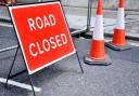 The road was set to be closed overnight this weekend