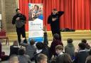 Alan and Stevie Jukes from Saint Phnx visited St Joseph's Primary School