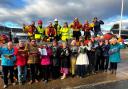 Members of the RNLI and the choir celebrated the announcement