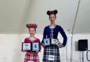 Olivia Moffat, eight, and Emma Bancks, 17, both from the Margaret Rose School of Dance