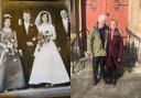 James and Margaret returned to Cardross Parish Church - where their married life started 60 years ago