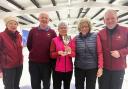 Cardross Curling Club's winning Cowie Cup rink, skipped by Susan Mathieson