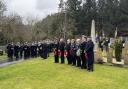 A memorial service was held in Faslane Cemetery