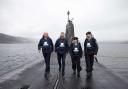 Sir Keir Starmer made an unannounced visit to Faslane naval base near Helensburgh on April 18