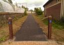 Parts of the Helensburgh-Dumbarton cycle path completed so far include this stretch next to Cardross railway station