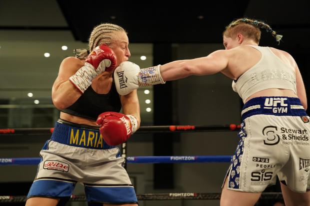 Hannah Rankin defeated Maria Lindberg to win the World Boxing Association (WBA) and the International Boxing Organization (IBO) super-welterweight titles (Photo - Andrew Saunders/Fightzone)