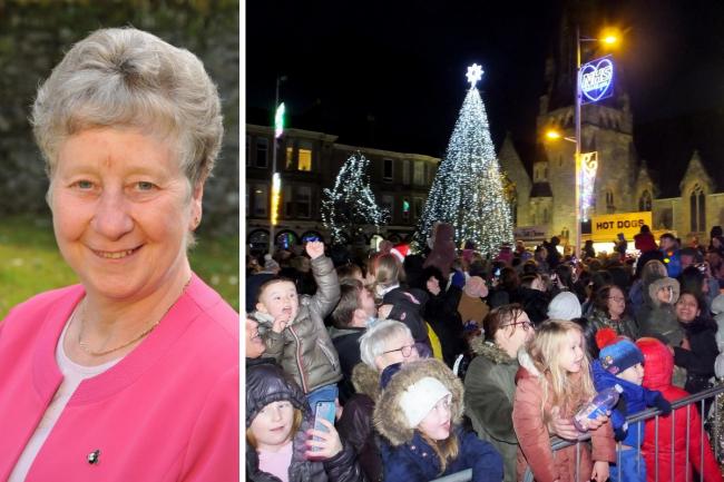Helensburgh's Christmas lights were switched on on November 21
