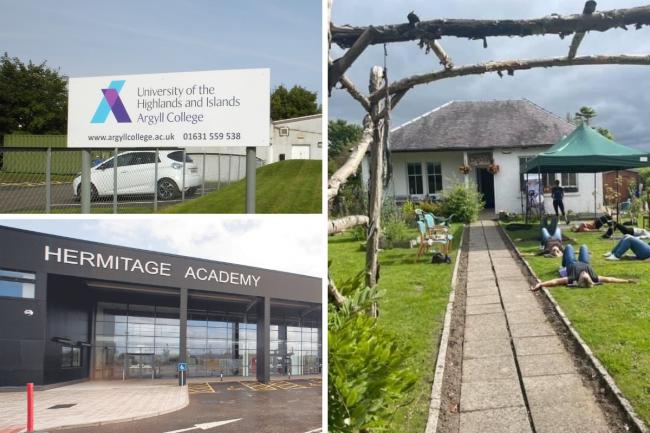 Education inspectors praised the service's work with Argyll College, Jean's Bothy and Hermitage Academy