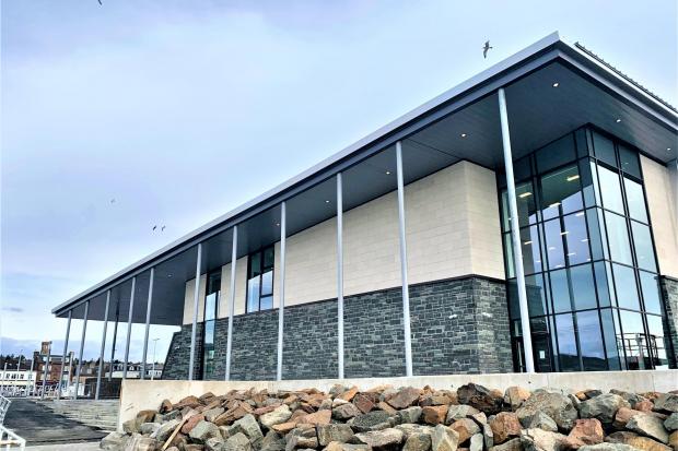 The new waterfront leisure centre is due to open in early September