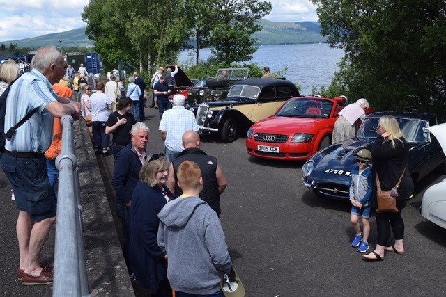 A stunning show of lovingly-restored classic cars brought a big crowd to the Maid of the Loch on Sunday afternoon