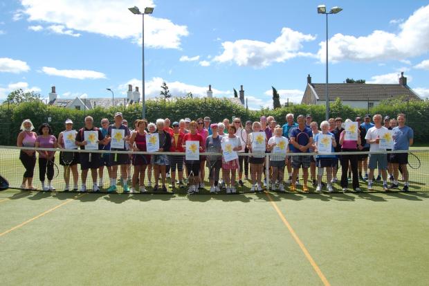 Players from Helensburgh, Craighelen, Cardross and Kirktonhill took part in the annual charity tournament in memory of Marie Dixon to raise cash for Marie Curie (Photo - Bobby Kerr)