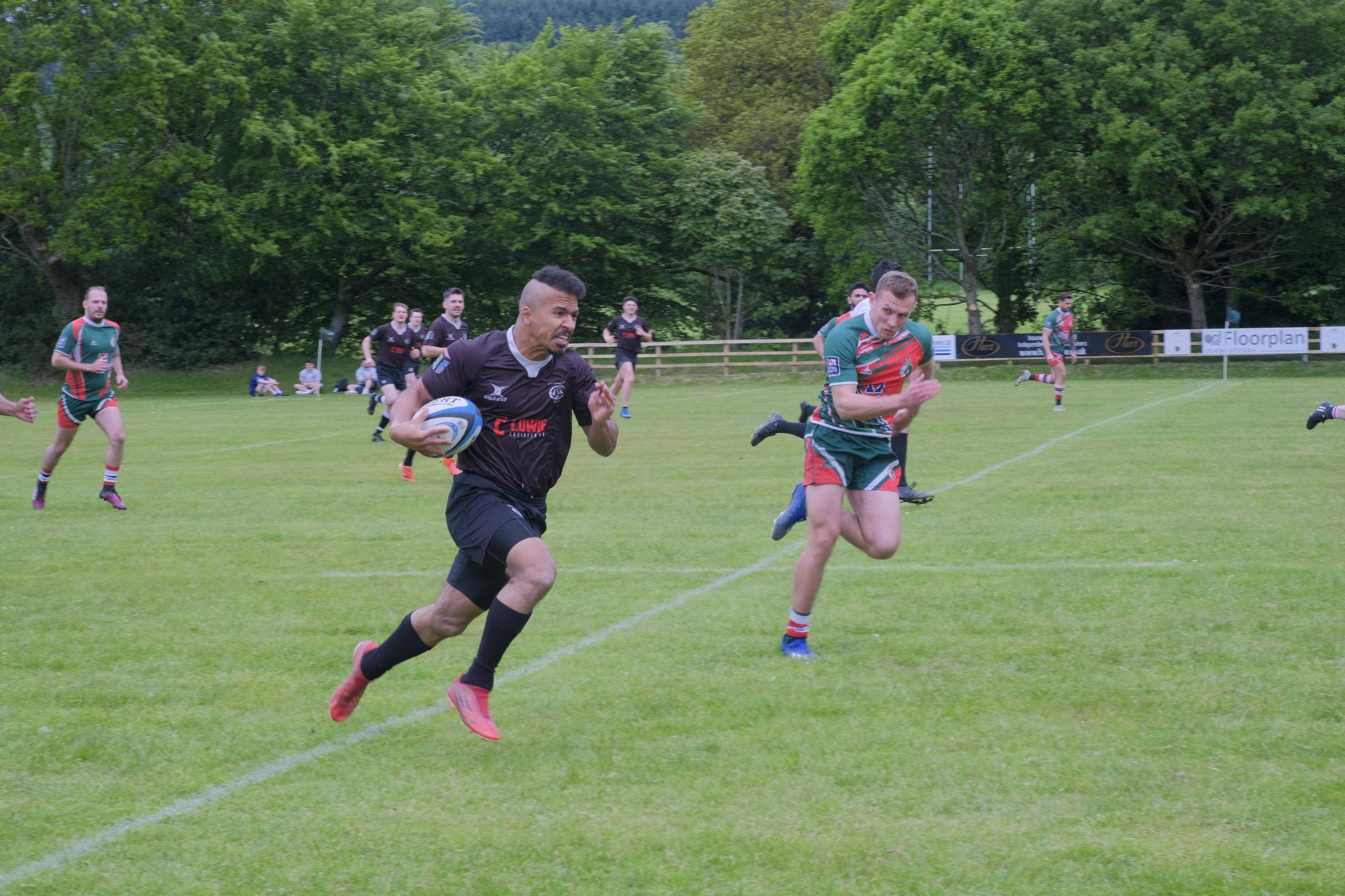 Rugby sevens action in Helensburgh on May 27
