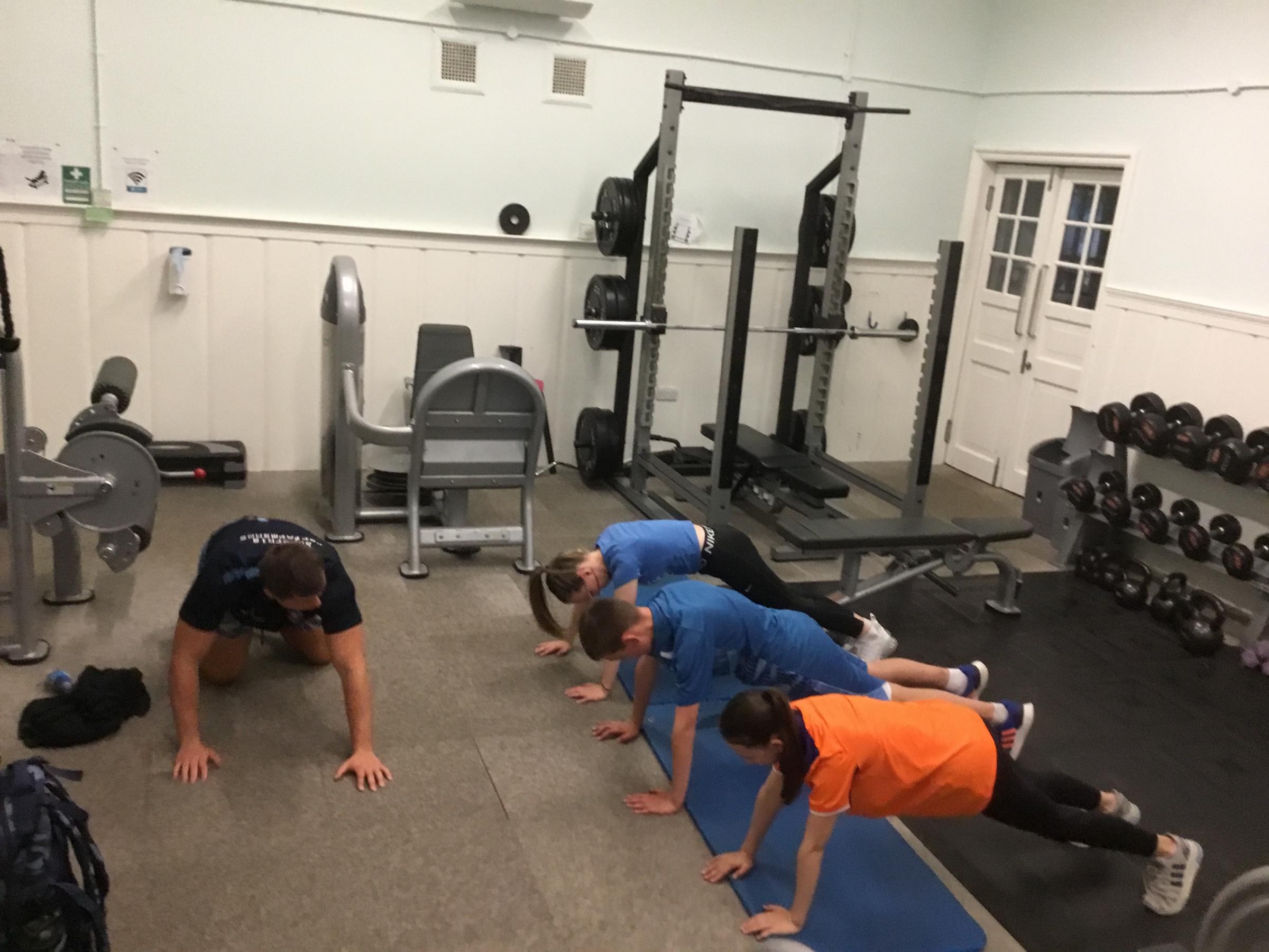 Route 81 young people got access to the gym at Centre 81 with guidance from Mark of Superbia Performance