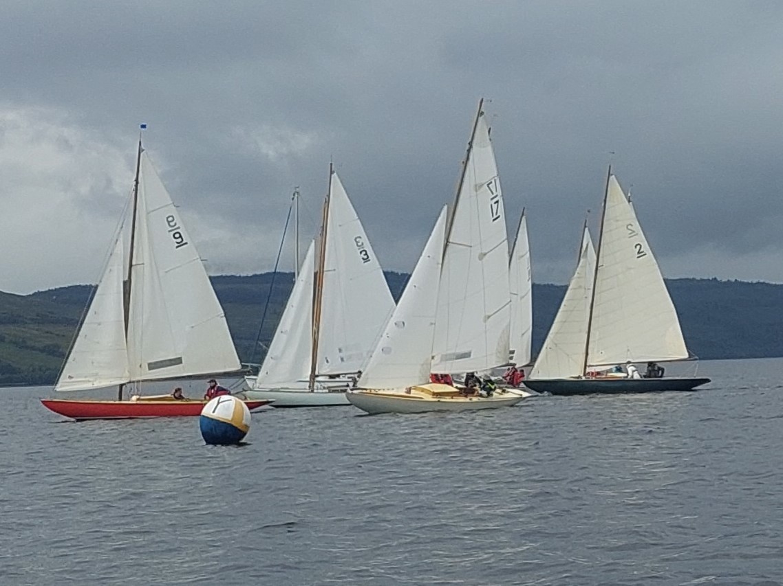 The Gareloch One Design fleet competing in their World Championship event 