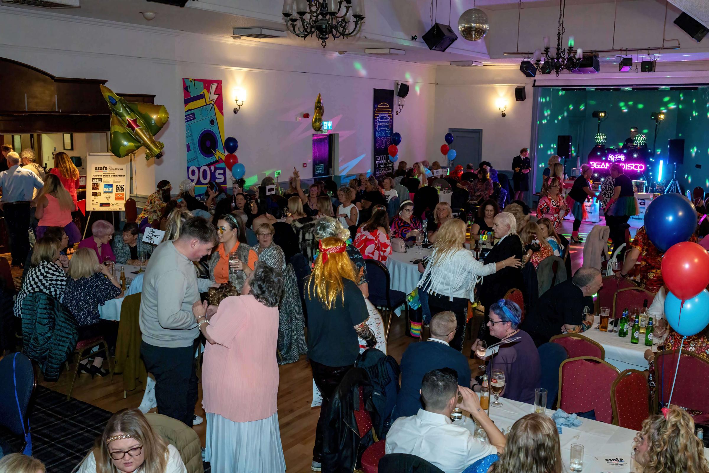 SSAFA held a charity 70s/80s disco at the weekend
