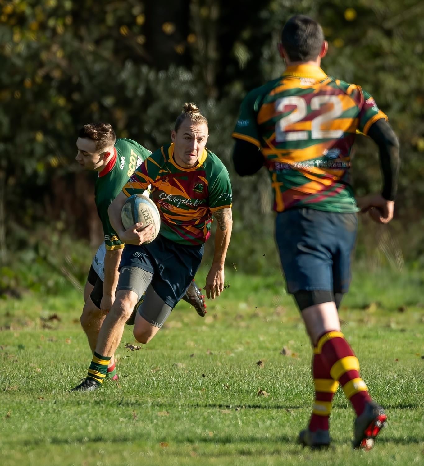 Lomond and Helensburgh mounted a stirring second-half fightback at home to Cambuslang - but had to settle for a losing bonus point after a 26-21 defeat (Image: Guy Phillips/Paisley Colour Photographic Club)