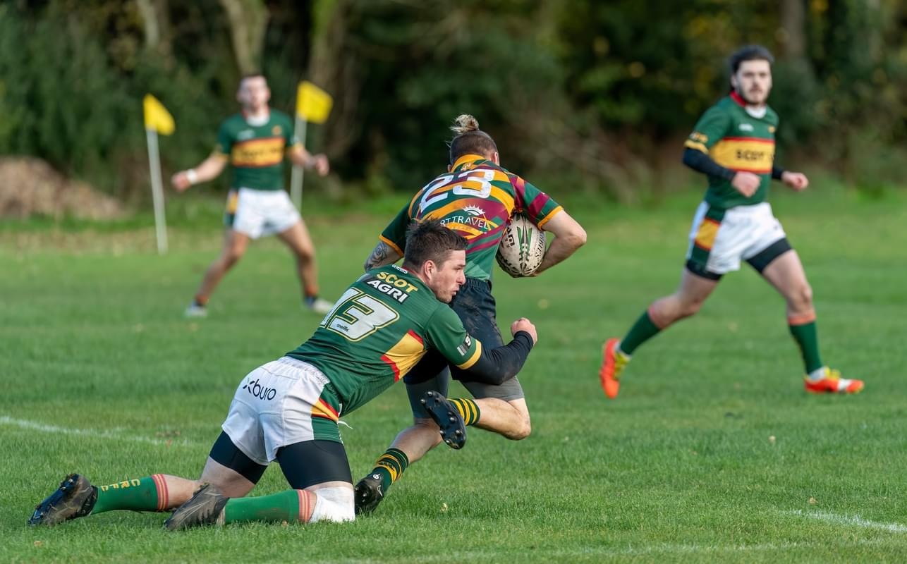 Lomond and Helensburgh mounted a stirring second-half fightback at home to league leaders Cambuslang - but had to settle for a losing bonus point after a 26-21 defeat (Image: Guy Phillips/Paisley Colour Phootgraphic Club)