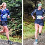Laura Johnstone (left) and Helen Leigh in action for Helensburgh AAC in the Glentress Trail Races (Photos courtesy of Fiona Baird)