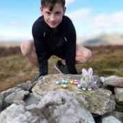 Oliver Impey found the Easter bunny on the trails above Rhu