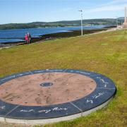 This sculpture marks the western end of the John Muir Way on the Helensburgh seafront