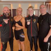 Hannah Rankin took on Hannah Baggaley on Friday after the Blackpool boxer’s planned professional debut fell through (Photo - @BaggaleyHan on Twitter)