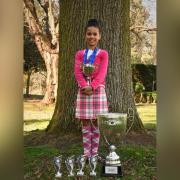 Naomi Sim, 9, won two major Highland dancing competitions in one weekend