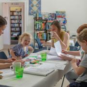 Crafts, stories and cakes were an ideal combination at Helensburgh Community Hub