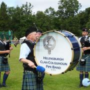 The Helensburgh Clan Colquhoun Pipe Band was among bands from all over Scotland competing at the Games