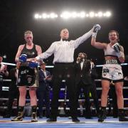 Hannah Rankin lost her WBA and IBO world super-welterweight titles to Terri Harper in Nottingham on Saturday (Photo - Mark Robinson/Matchroom Boxing)