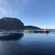 A 'semi closed containment system' in use at a fish farming site in Norway (Photo: Loch Long Salmon)