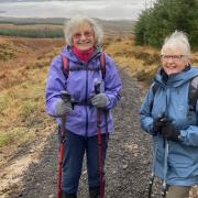 Walkers Moira and Susan enjoyed exploring the Three Lochs Trail (Image: HADAT)