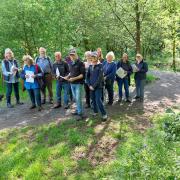 The group enjoyed the historical guided walk