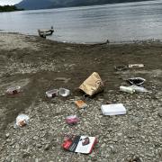 Luss Primary School has hit out over the litter left behind