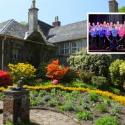 The Helensburgh Oratorio Choir, inset, will be singing live at Geilston Garden on July 2