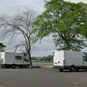 Motorhomes parked at Kidston Park in Helensburgh