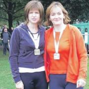 The two Kilcreggan mums trained for six months to run in the Glasgow Half Marathon