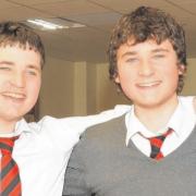 Twins Rory and Colin Simpson both received awards after one of them was involved in an accident
