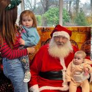 The children met Santa and received a small gift