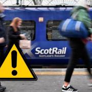 Flooding as affected train services on the line