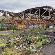 The abandoned site is largely derelict