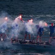 The team of five servicemen won the world's toughest rowing race across the Atlantic