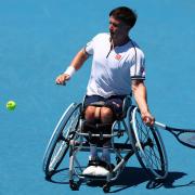Gordon Reid defeated Maikel Scheffers in the first round of the Australian Open men's wheelchair singles