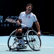 Gordon Reid defeated Tom Egberink in the quarter-finals of the Australian Open - before going on to partner Alfie Hewett to victory in the quarter-final of the men's doubles