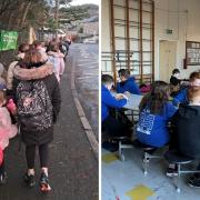 School trials 'walking bus' and breakfast club to give pupils the best start