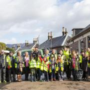 Loads of people turned out to help clean up the village and surrounding areas