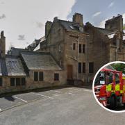 Fire crews were called to a major blaze at Langgarth House in Stirling on the evening of March 30