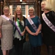 Ann Greer (second from left), pictured with other WASPI area campaigners, says a £1,000 compensation payment would be 